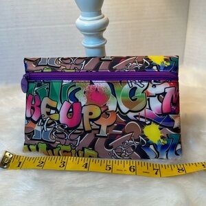 Ipsy graffiti bag zippered makeup pouch